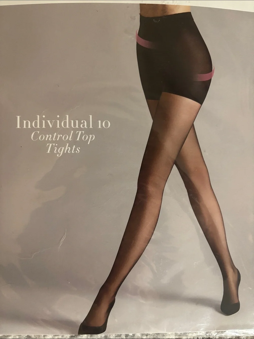 Wolford Shape Control Light Individual 10 Control Top Tights Size XL Black NWT